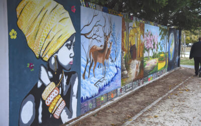 Résidence Les Blés d’Or – Le Blanc-Mesnil (93) : Inauguration de la fresque « PRAEDRESSUS »