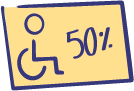 carte handicap à 50%